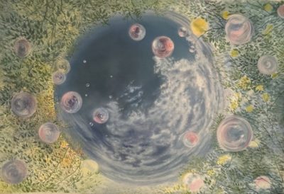 Bolla di saponeTerra Ecologia Natura surreale Pittura concettuale Pianeta verde BOBLE