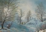 Neve profonda Atmosfera invernale Ghiaccio Freddo magico Bianco assoluto Paesaggio innevato