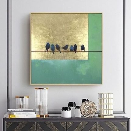Portfolio Fine Art Gallery Modern Painting Foglia d'oro Contemporary Artist Oil and Acrylic Home Decor Art Italian Art Style