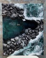 Arte Decorativa Resina Artistica Effetto 3D Materico Luxury Home Decor Art Design Texture e Oro Ocean Art
