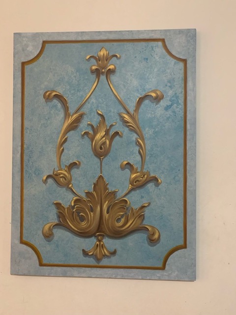 Motivi decorativi Stucco veneziano Gesso a rilievo Arte murale classica Decorazione d'interni Finiture di lusso Stile barocco moderno Dettagli artigianali