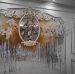 Murali floreali Passeri Natura in casa Decorazione parete Pittura a mano Stile primaverile Fiori colorati Arte murale