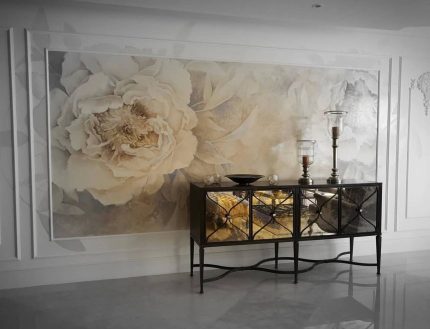 Murali moderni Contemporary mural Interior design Wall art decor Pittura astratta Architettura d'interni Stile minimalista Arte su misura