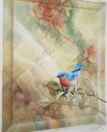 Murali floreali Passeri Natura in casa Decorazione parete Pittura a mano Stile primaverile Fiori colorati Arte murale