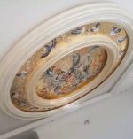 Angelo singolo Pittura spirituale Protezione Arte sacra moderna Ali d'angelo Atmosfera di pace Fede e Luce