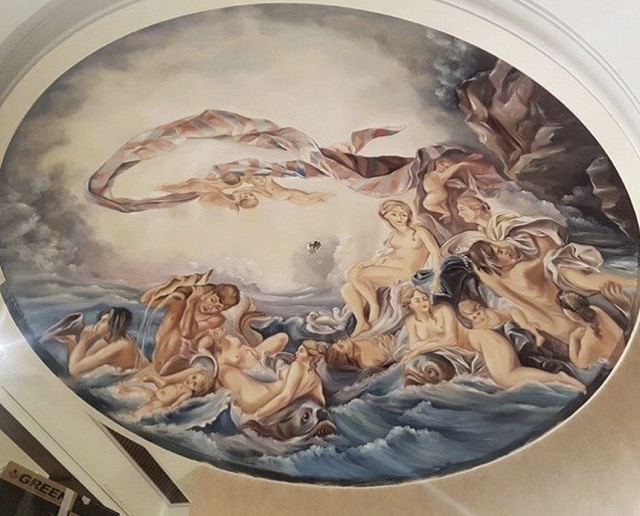 Angelo singolo Pittura spirituale Protezione Arte sacra moderna Ali d'angelo Atmosfera di pace Fede e Luce