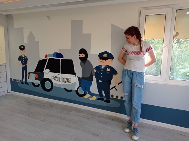 Arte per bambini Cameretta Colori pastello Illustrazione infantile Sogni e fiabe Decorazione per neonati Regalo nascita Mondo fatato