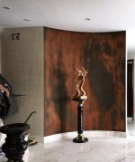 Effetto ruggine Ossidazione Ferro battuto effetto Rame ossidato Stile industriale Pittura materica Patina artistica Luxury industrial decor Effetto metallo