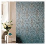 Stencil a rilievo Carta da parati artigianale Effetto materico Decorazione 3D Damascato Parete di lusso Stucco decorativo Handmade wallpaper effect