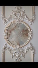 Finto marmo Effetto marmo Decorazione colonne Pittura decorativa Interior design di lusso Vena di marmo Arte murale Finiture pregiate