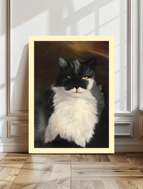 Gatto Animali domestici Ritratto di animale Miao Pittura tenera Amici a quattro zampe