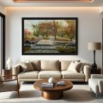 Ponte nel giardino Giardino Botanico Teheran Paesaggio autunnale Natura in città Atmosfera calda
